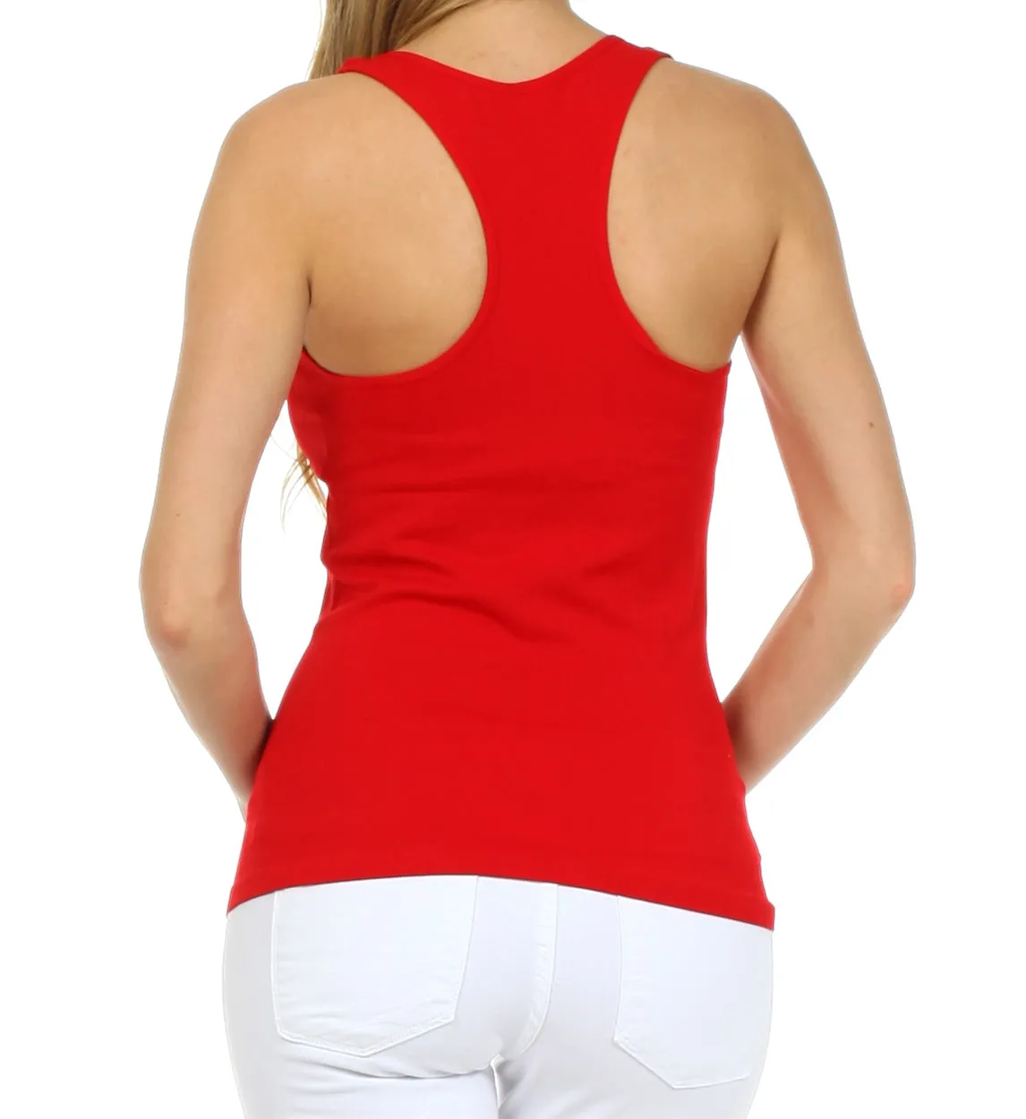 Sakkas Basics Ribbed Racerback Cami Tank Top