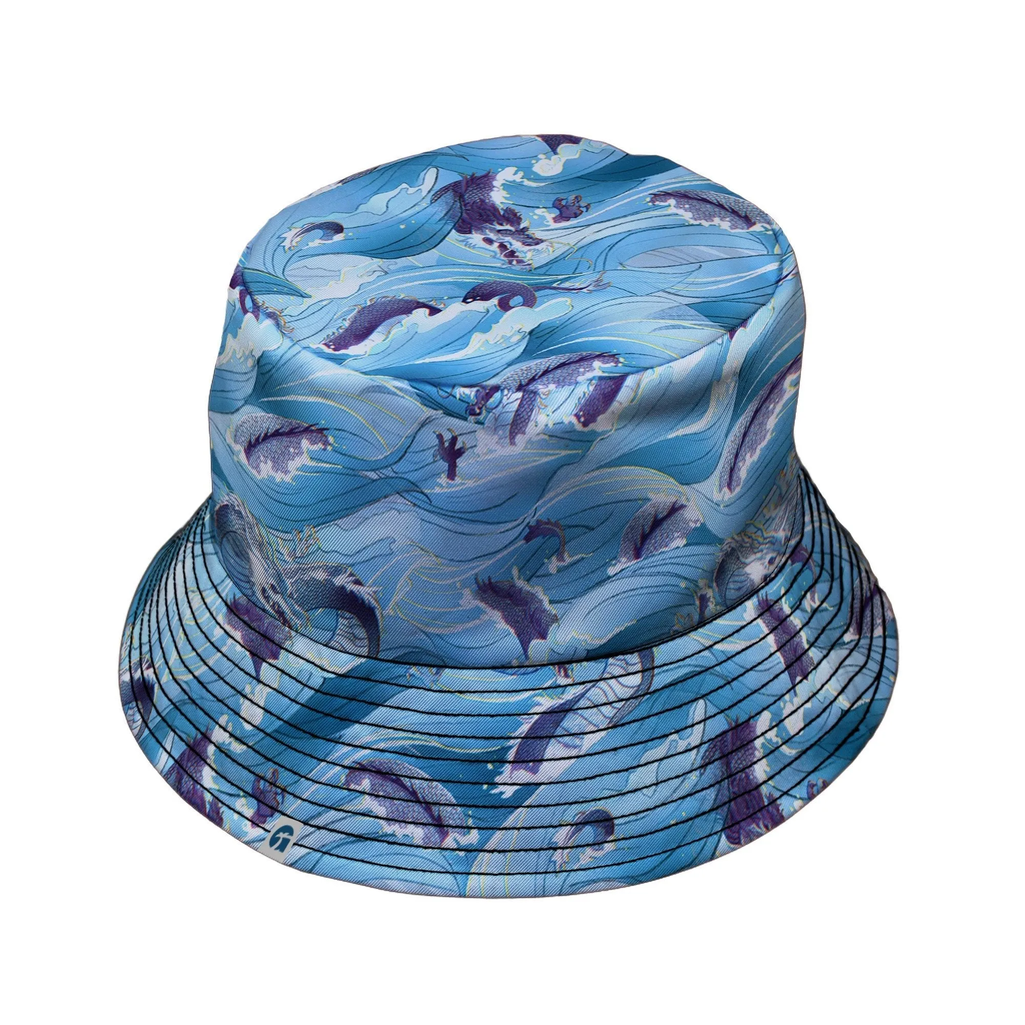 Serpent of the Sea Blue Anime Bucket Hat