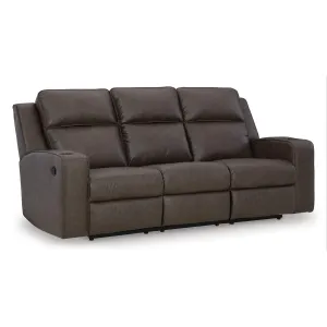 Signature Design by Ashley Lavenhorne Reclining Leather Look Sofa 6330689C