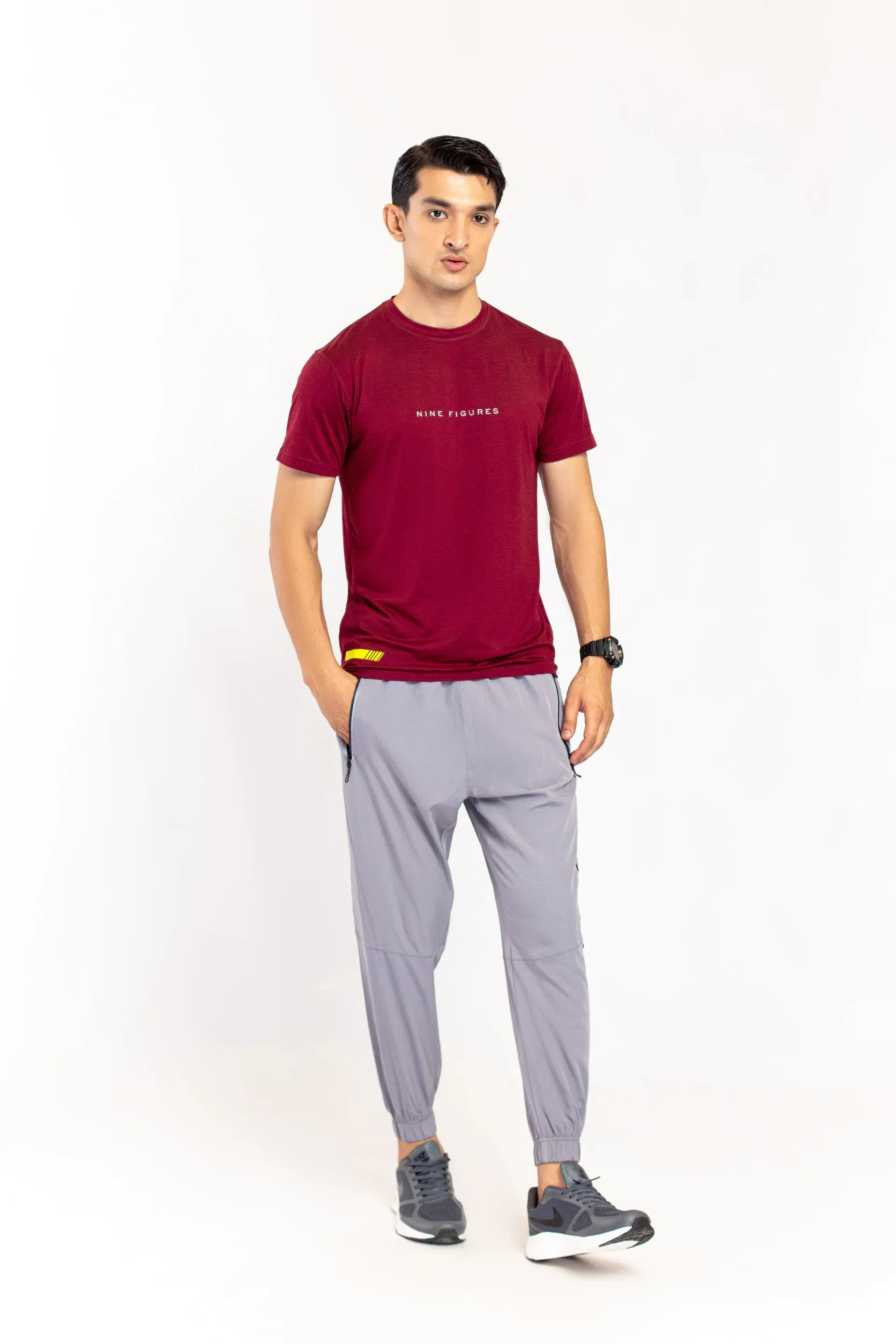 Silver Micro Stretch jogger