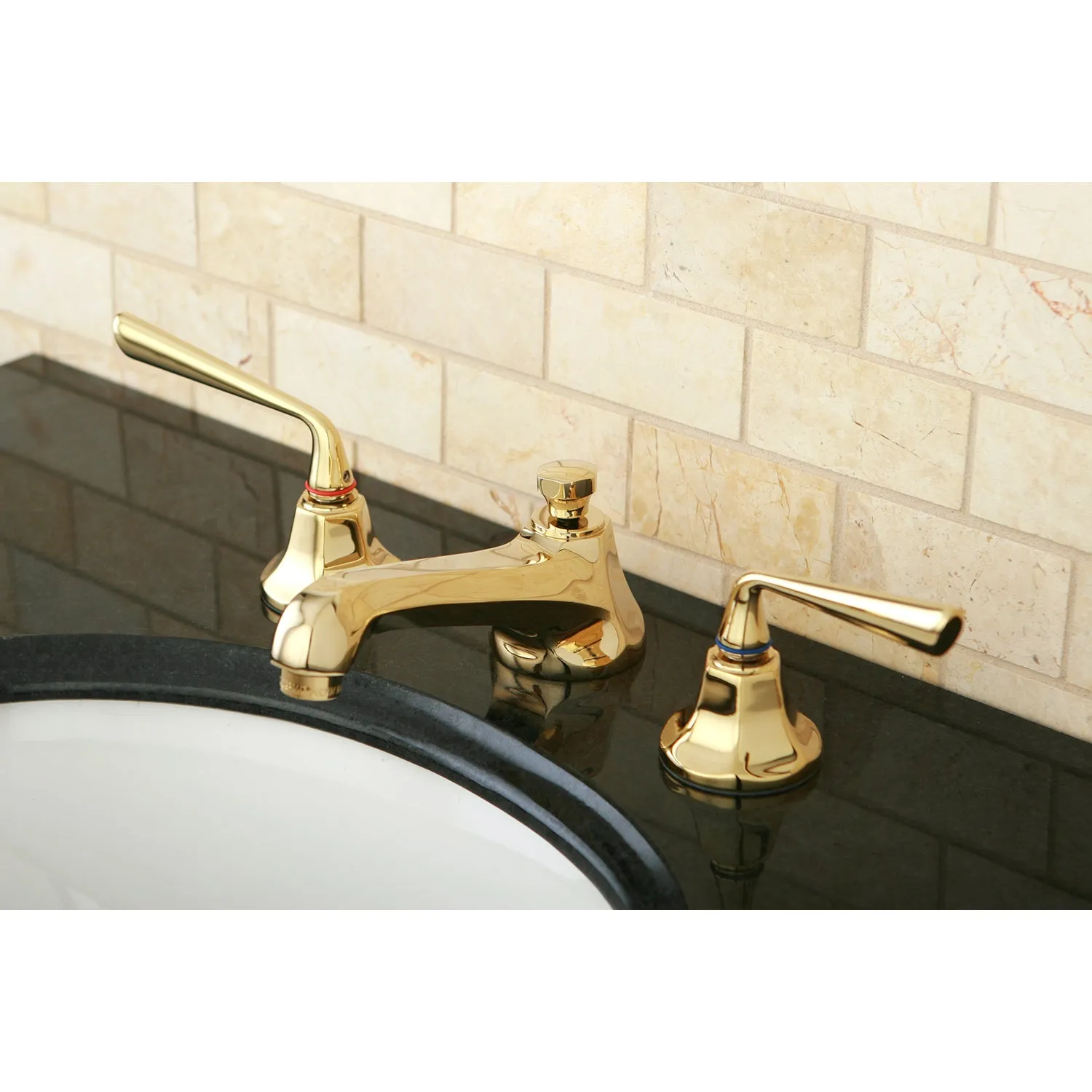 Silver Sage Widespread Bathroom Faucet, 8 Inch