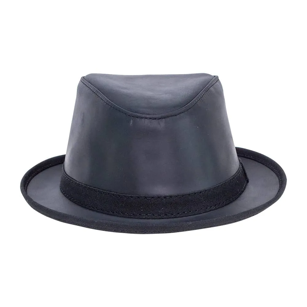 Soho | Mens Trilby Leather Fedora Hat