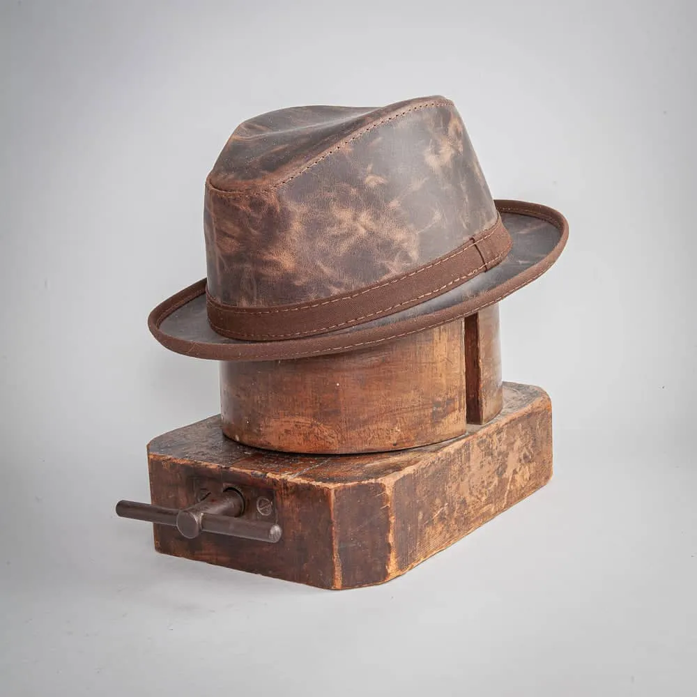 Soho | Mens Trilby Leather Fedora Hat