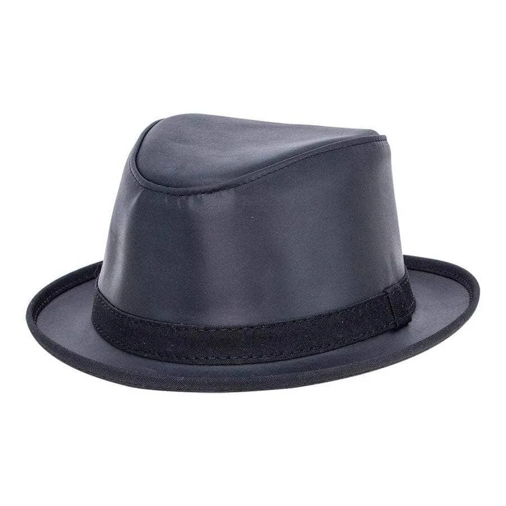 Soho | Mens Trilby Leather Fedora Hat