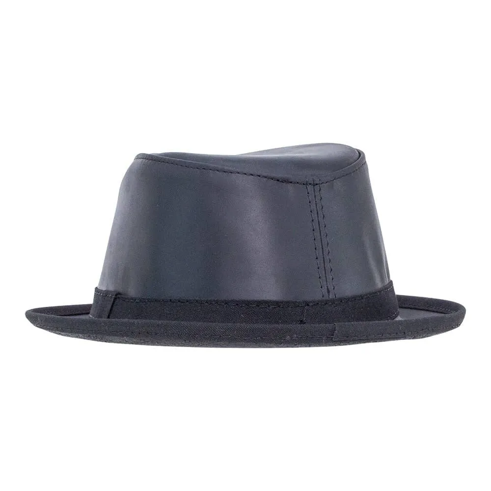 Soho | Mens Trilby Leather Fedora Hat