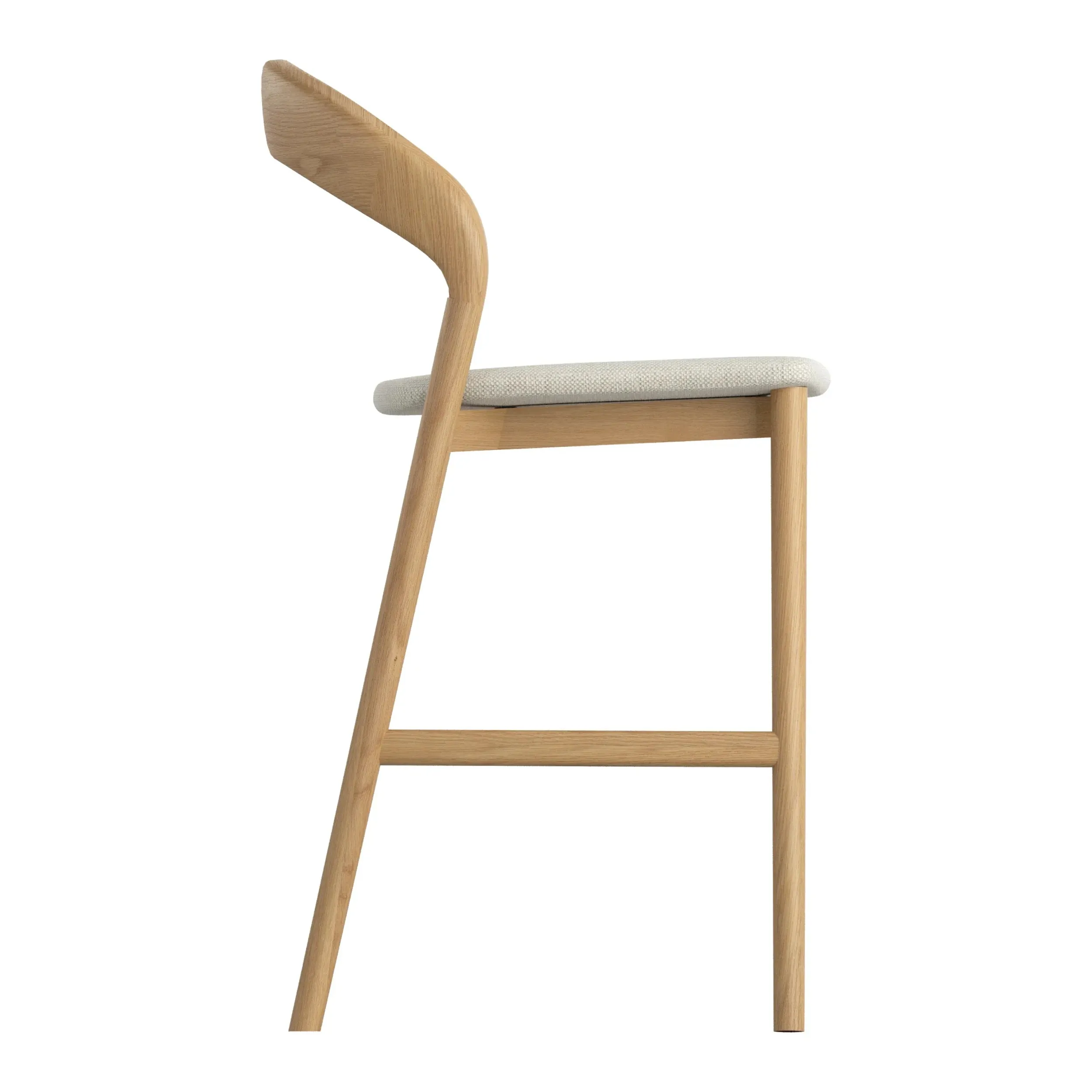 Tempo Bar Stool - Oak/Grey