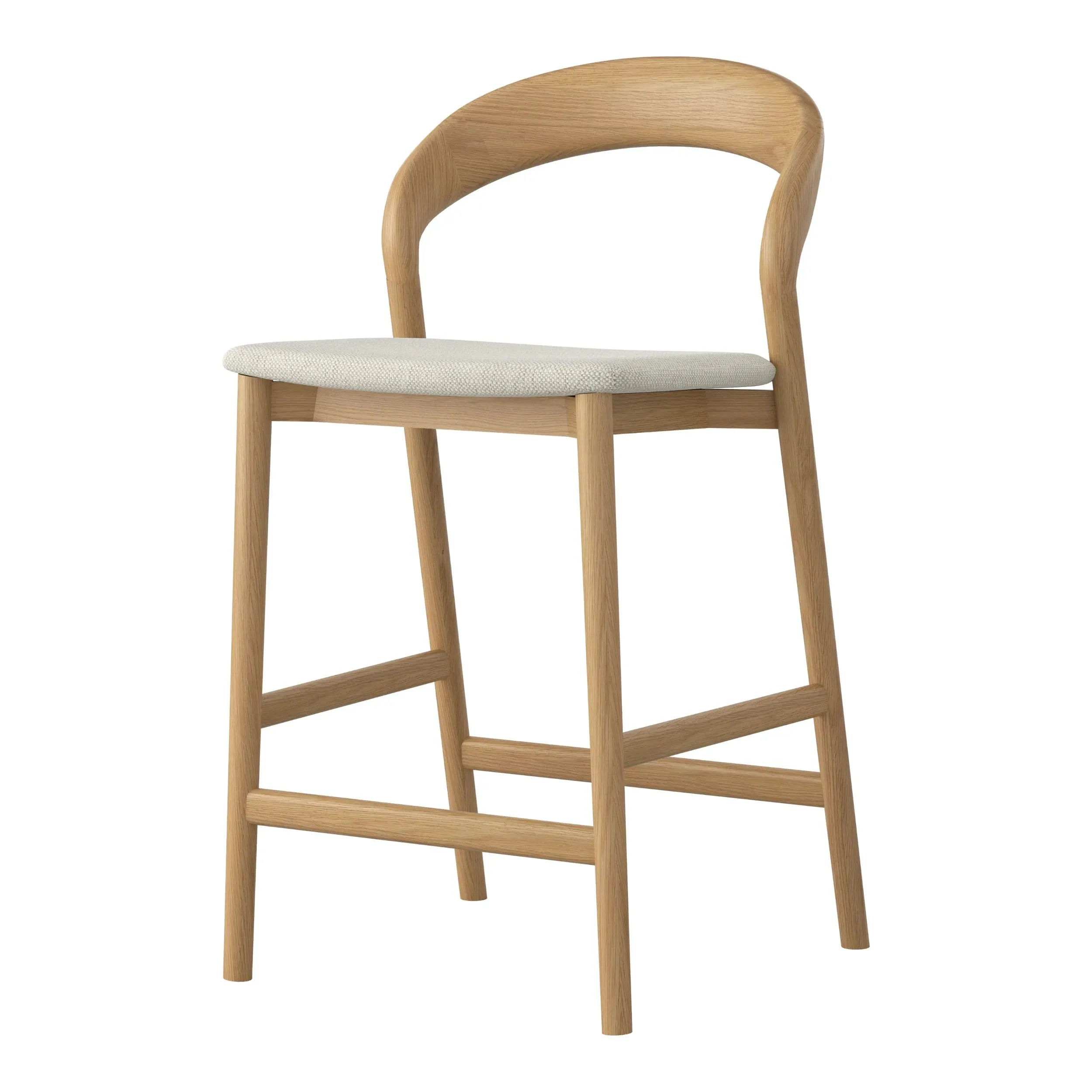 Tempo Bar Stool - Oak/Grey