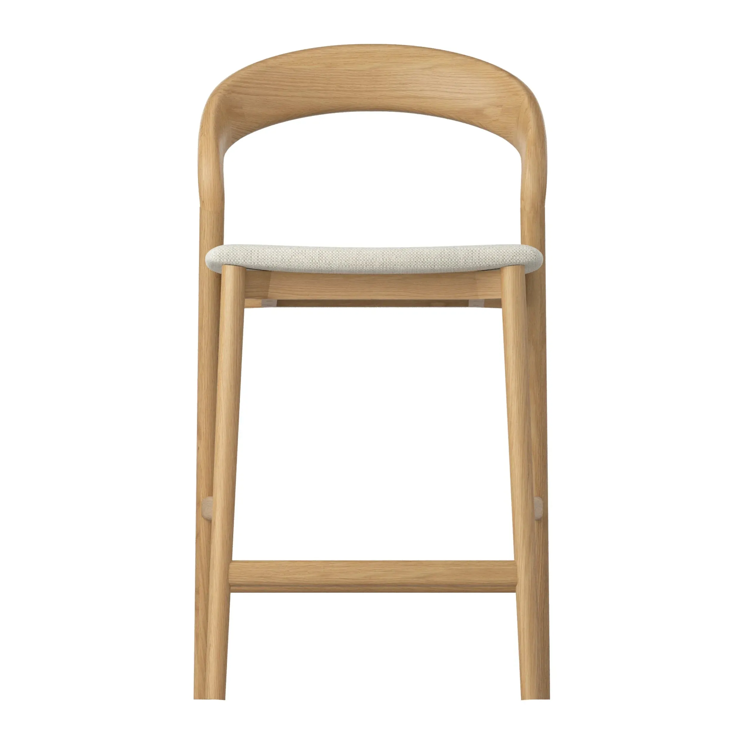 Tempo Bar Stool - Oak/Grey