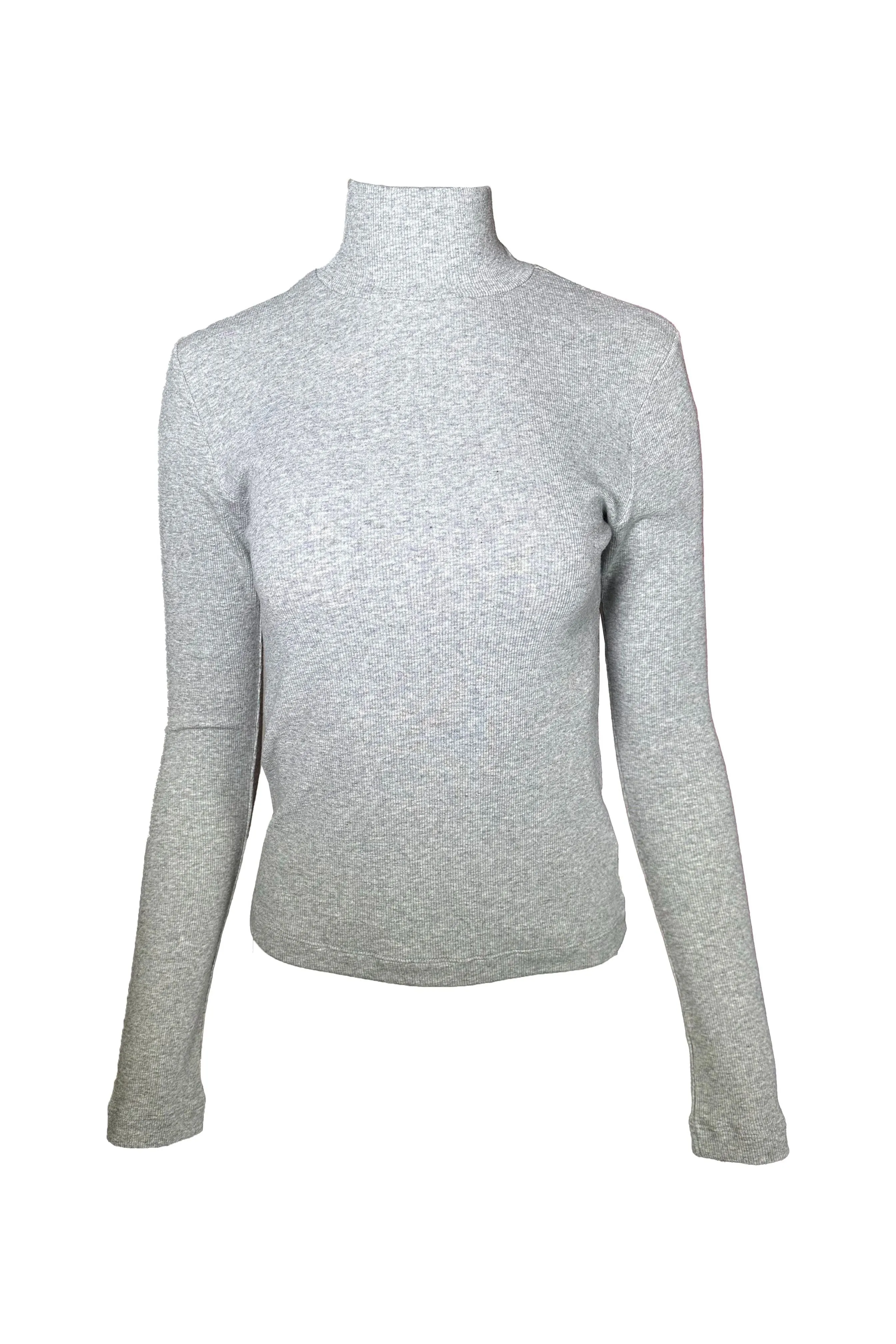 Velvet by Jenny Graham Helms 06 Turtleneck Tee | Heather Grey