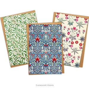 William Morris Patterns Art Card, Personalised or Blank