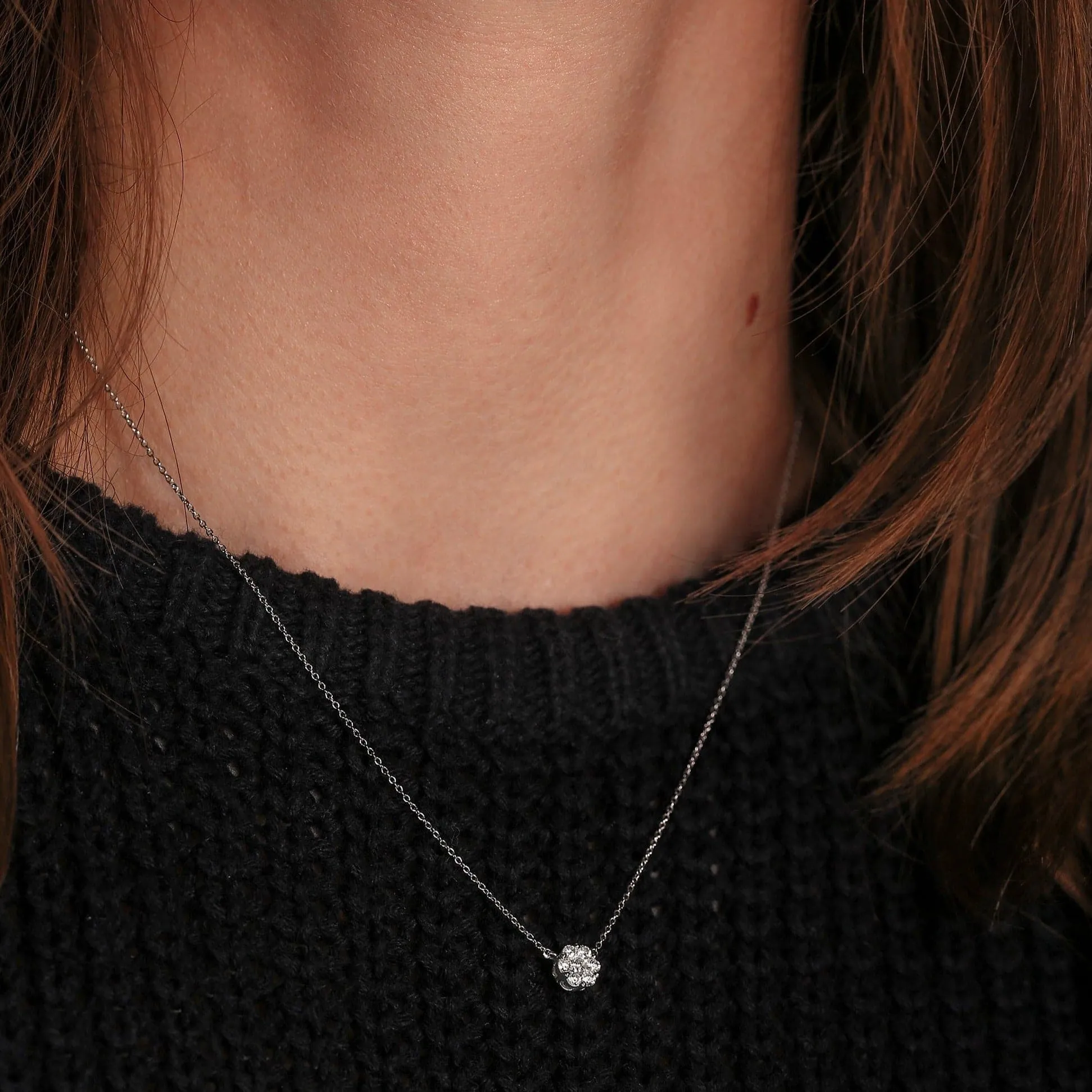 Yvette | 9ct White Gold 0.25ct tw Lab Grown Diamond Necklace